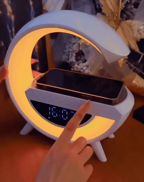 ⭐ Boxă Bluetooth + Lampă RGB + Încărcător Wireless